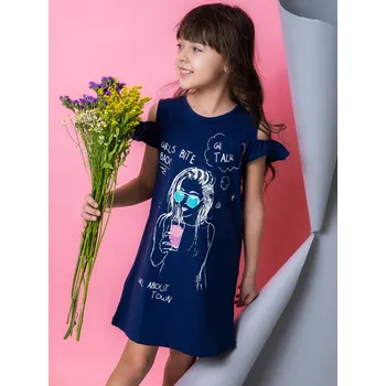 Dívčí šaty Dívčí šaty Shake - navy 128