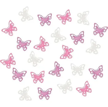 Výtvarná sada Dřevění motýli 2cm - růžovofialový mix 24ks
