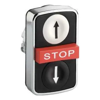 Stykač Schneider Electric ZB4BA71124 Ovládací hlavice trojtlačítková se symbolem