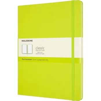 Blok Zápisník Moleskine - tvrdé desky, XL, čistý - limetka