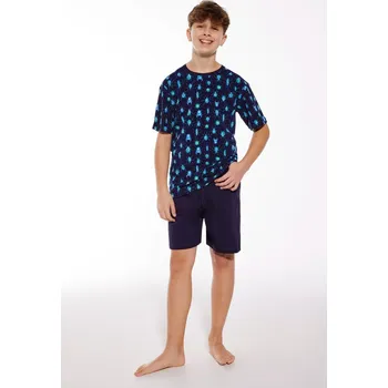 Pánské pyžamo PYŽAMO CHLAPEC MLADÝ KR 335/114 BROUCI granát 140