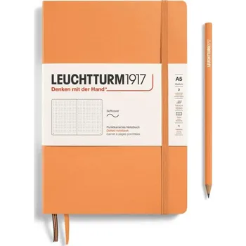 Blok Leuchtturm1917 Zápisník Apricot Softcover A5 tečkovaný