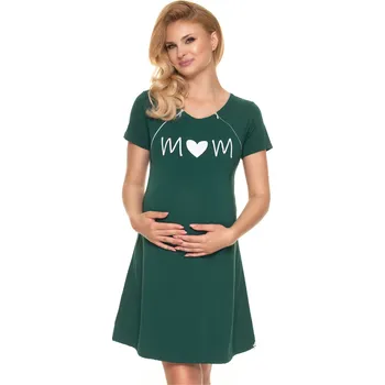 Dámská noční košile PeeKaBoo Dámská těhotenská noční košile Scorching tmavě zelená L/XL