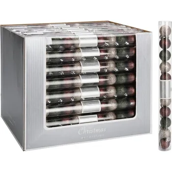 Vánoční ozdoba Ozdoba závěsná koule 3 cm sada 11 ks plast moss