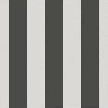 Tapeta ICH Wallcoverings Vliesová tapeta na zeď, černo-bílá, pruhy, 9814-4, Essential Stripes, ICH Wallcoverings, velikost 10,05 x 0,53 m