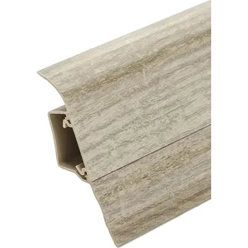 Lišta soklová SLK 50 Döllken, 3879 - 2,5m (Elektrikářská podlahová lišta Döllken SLK 50 3879)