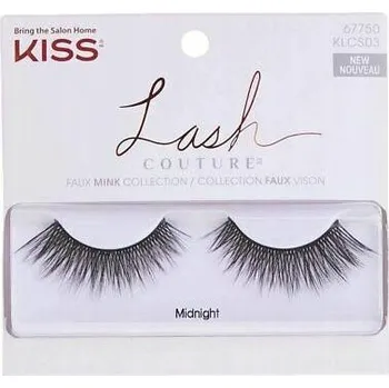 Umělé řasy Řasy v páscích Kiss Lash Couture Single Midnight