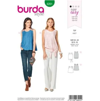 Volný čas Střih na halenku Burda 6201 -