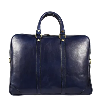 Pánská aktovka NovaKabelka.cz Kožená aktovka Alano Blu