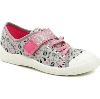 Chlapecká obuv Befado 351y024 šedo růžové dětské tenisky EU 35 + DÁREK