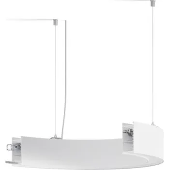 Ledshopik Svítidlo SERPENT oblouk | závěsné | svit up-down | bílé | mléčný difuzor | 4000K | ON-OFF - SERPENT oblouk 1/8 r 500 | závěsný | svit up-down | bílý |