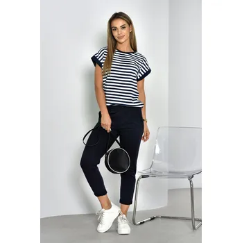 Dámská halenka OFF PINK halenka Ariela - tm. modrá, S