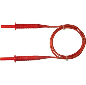 elektrický kabel Sonel 1,8 m červený kabel 5 kV (banánové zástrčky)