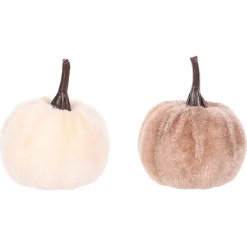 Dýně potažená látkou mix béžová, plast, 24 ks, pr. 4 cm