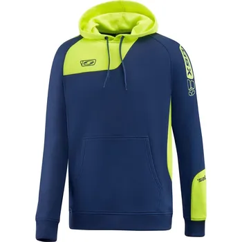 saller mikina s kapucí ICON BARVA: 517 tmavě modrá-neon žlutá, Velikost: S