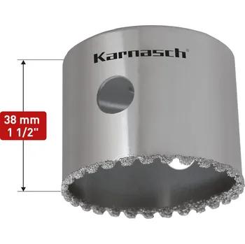 Vrták Karnasch 211500089 | Korunkový vrták DIAMOND GRIT osazený diamantem (bez držáku) 89 mm