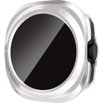 Příslušenství k chytrým hodinkám Ochranný kryt se zatmaveným sklem pro Samsung Galaxy Watch Ultra 47mm - Bílý