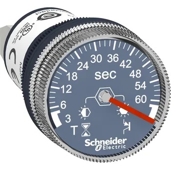 Schneider Electric XB5DTB23 Časovač, montáž na panel, zpožděné sepnutí, 3 s až 60 s, 24 V DC