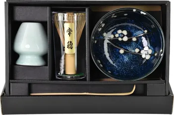 Čajová souprava Japonská souprava Matcha set Hana Blue  