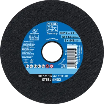 Řezný kotouč Pferd 61331420 | Řezný kotouč 125 x 1,6 x 22,23 mm, SGP STEELOX