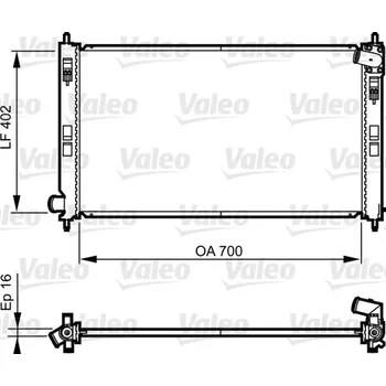 Chladič motoru Chladič, chlazení motoru VALEO 735575
