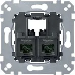 Schneider Electric MTN4575-0002 Merten - Datová zásuvka 2xRJ45, kat. 5e, UTP, Actassi S-One