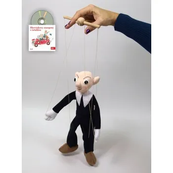 plyšák Spejbl 30 cm, textilní loutka +CD
