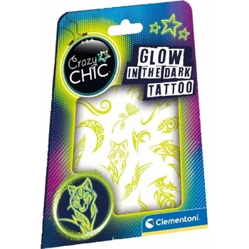 Desková hra Clementoni Crazy Chic - Svítící tetování