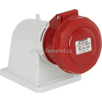 Elektrická zásuvka Famatel 24351 Zásuvka vestavná IP67/400V/16A/5P 6h, úhel 90° - SpeedPRO
