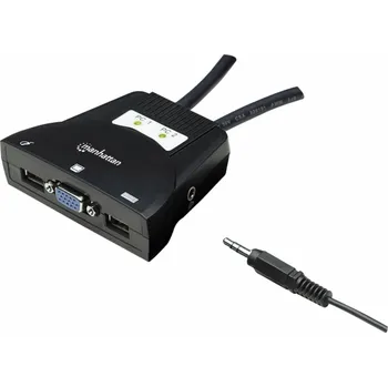 Switch Manhattan 2-Port Mini KVM Switch 151245