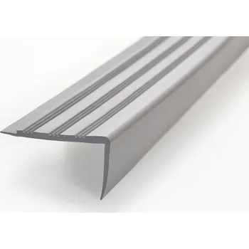 Schodiště FATRA Schodová hrana H2186, šedá barva 280, 10cm, 2,5 m (schodové hrany, hrana na schody, schodová hrana, schodova hrana Fatra,)