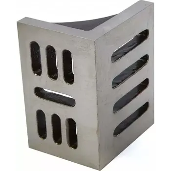 Příslušenství k frézce Vyztužená broušená litinová úhlová upínací deska, 155 x 128 x 115 mm (TrueTech)