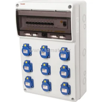 Famatel v760-6kA - ZSF90000000.1 /3952 Zás.skříň IP54 jištěná s chráničem 40/4/003