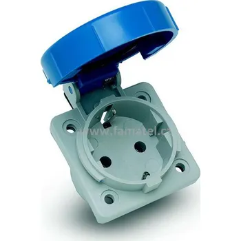 Elektrická zásuvka Famatel 13960 Zásuvka vestavná IP67 SCHUKO 230V/16A (s postranními ochrannými kontakty)