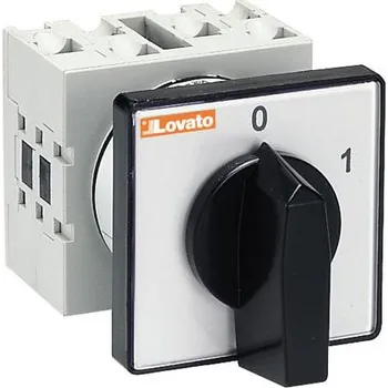 vypínač LOVATO Electric GX4090U vačkový spínač GX: 40A/1P, spínač 0-1, úhel 60°, čelní montáž