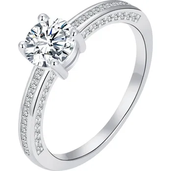 Prsten NUBIS® Stříbrný zásnubní prsten - velikost 56 - NB-5551-56