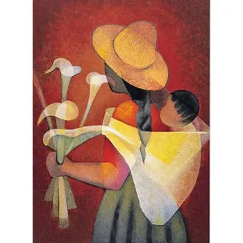 Puzzle Toffoli: Prodavačka květin - Puzzle/1000 dílků