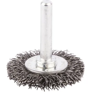 kartáč na vrtačku MAKITA Kotoučový kartáč z ocelového drátu,válcová stopka,38x6mm