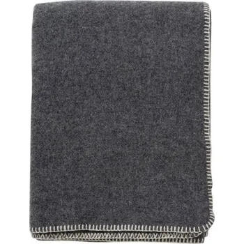 deka Vlněná deka Uno grey melange 130x180, Klippan Švédsko Šedá