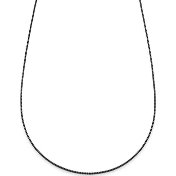 Řetízek Essentials | 1mm kostičkovaný řetízek v&nbsp;černé barvě gunmetal - Lucleon