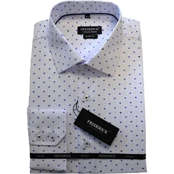 Pánská košile Pánská košile s dlouhým rukávem - střih SLIM - vzor F823 - 40