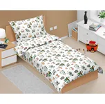 Dětské povlečení STANOVÁNÍ, zelené, bavlna hladká, 140x200cm + 70x90cm