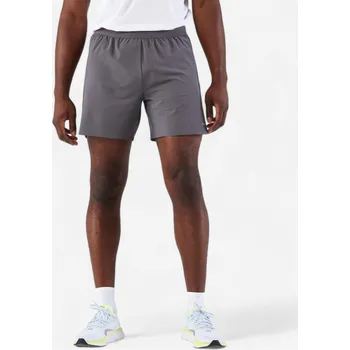 Pánské kraťasy KIPRUN Pánské běžecké kraťasy Run 500 Comfort XL KAŠTANOVÁ|ŠEDÁ