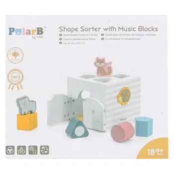 Dřevěná vkládačka se zvířátky