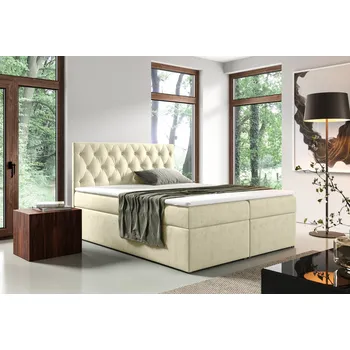 Postel Čalouněná postel Malaga 140/200 cm s úložným prostorem/ Varianty barev