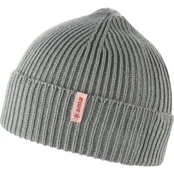 Sušička Kama pletená Merino čepice A178 109 - světle šedá UNI