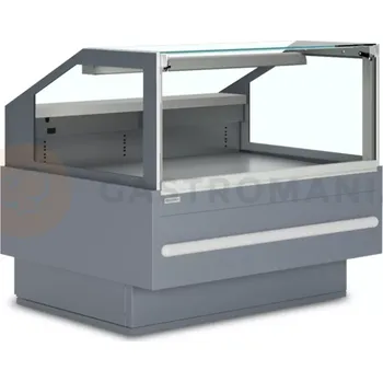 Chladicí vitrína obslužná ventilovaná s čelním rovným výklopným sklem | JUKA, Musca 1,25 S