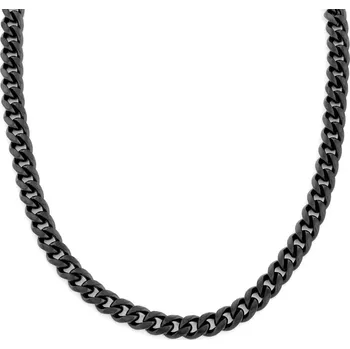 Náhrdelník 10mm černý řetízkový náhrdelník - Lucleon