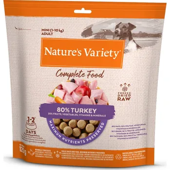Krmivo pro psa 2x120g Nature's Variety Mini mrazem sušené kompletní krmivo krůtí