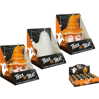 Svíčka Svíčka HALLOWEEN zdobená 80g